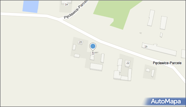 Pęcławice, Pęcławice, 21, mapa Pęcławice