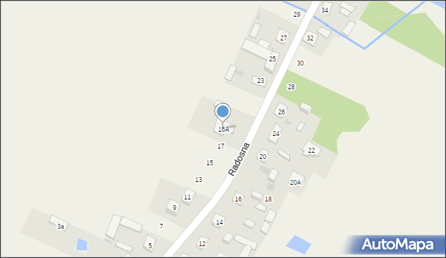 Pęclin, Pęclin, 16A, mapa Pęclin