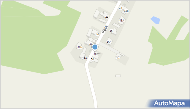 Pęcz, Pęcz, 49, mapa Pęcz