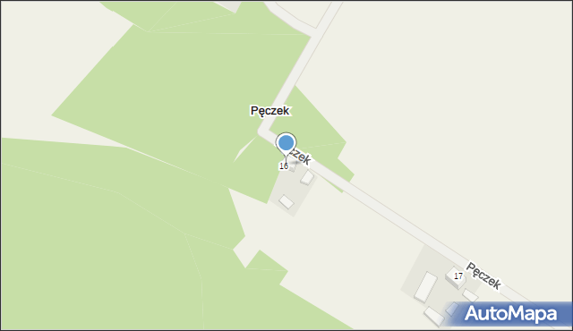 Pęczek, Pęczek, 4, mapa Pęczek