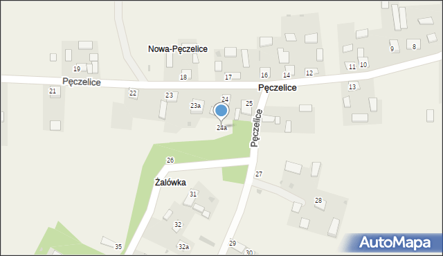 Pęczelice, Pęczelice, 24a, mapa Pęczelice