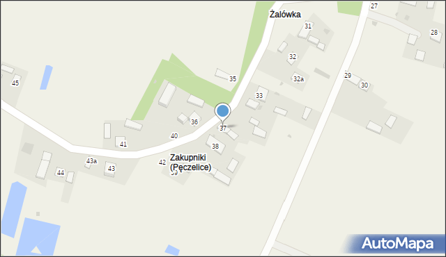 Pęczelice, Pęczelice, 37, mapa Pęczelice