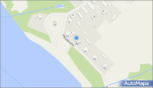Pęczerzyno, Pęczerzyno, 15b, mapa Pęczerzyno