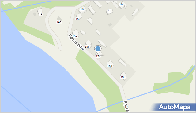 Pęczerzyno, Pęczerzyno, 15c, mapa Pęczerzyno