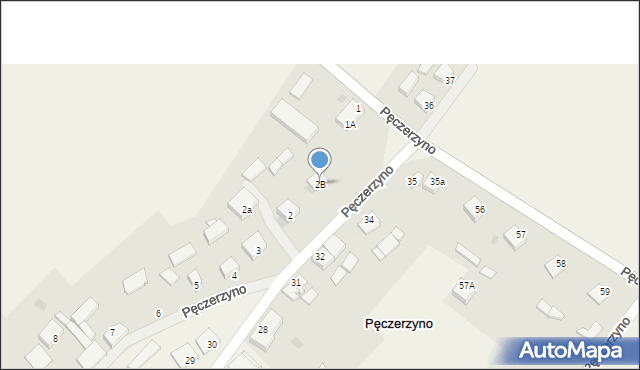 Pęczerzyno, Pęczerzyno, 2B, mapa Pęczerzyno