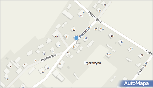 Pęczerzyno, Pęczerzyno, 33, mapa Pęczerzyno