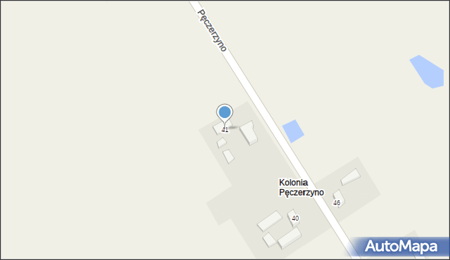 Pęczerzyno, Pęczerzyno, 41, mapa Pęczerzyno