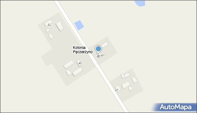 Pęczerzyno, Pęczerzyno, 46, mapa Pęczerzyno
