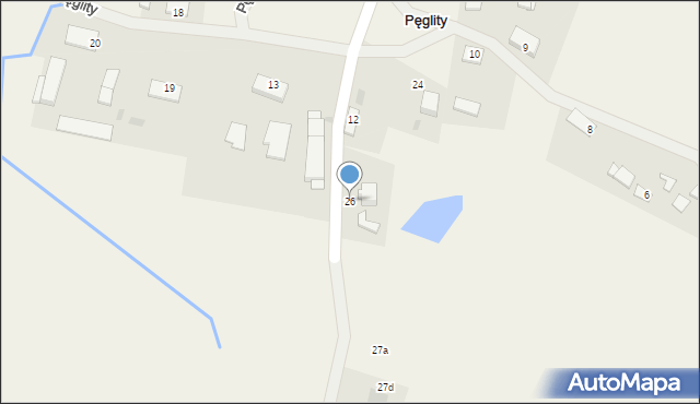 Pęglity, Pęglity, 26, mapa Pęglity