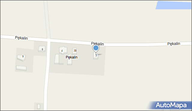 Pękalin, Pękalin, 3, mapa Pękalin