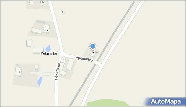 Pękaninko, Pękaninko, 7, mapa Pękaninko