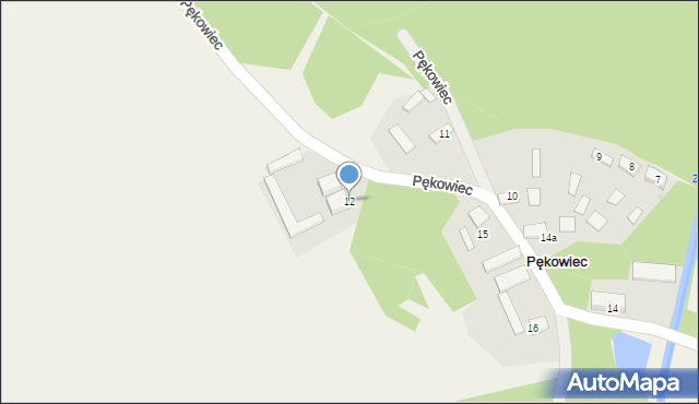Pękowiec, Pękowiec, 12, mapa Pękowiec