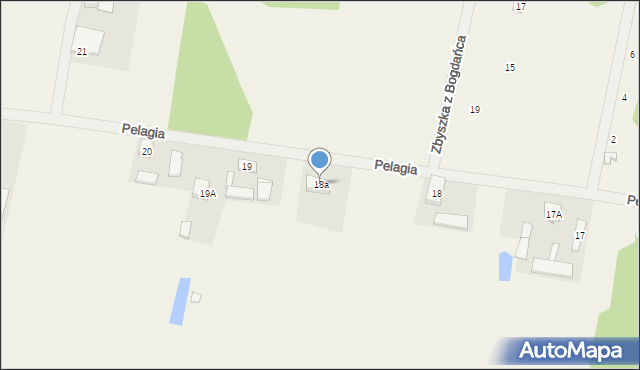 Pelagia, Pelagia, 18a, mapa Pelagia