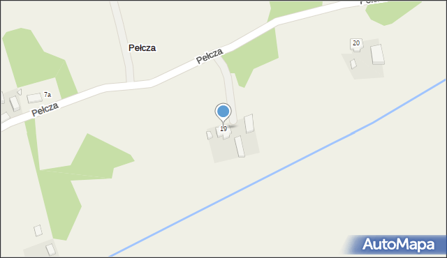 Pełcza, Pełcza, 19, mapa Pełcza