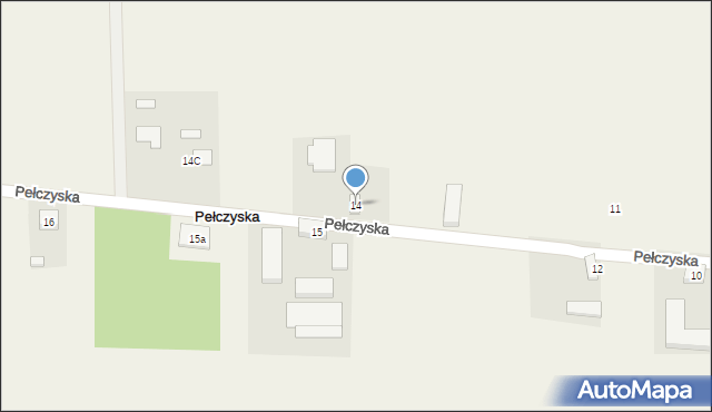 Pełczyska, Pełczyska, 14, mapa Pełczyska