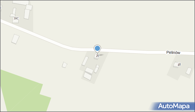 Pelinów, Pelinów, 20, mapa Pelinów