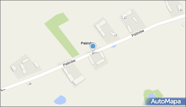 Pelinów, Pelinów, 14, mapa Pelinów
