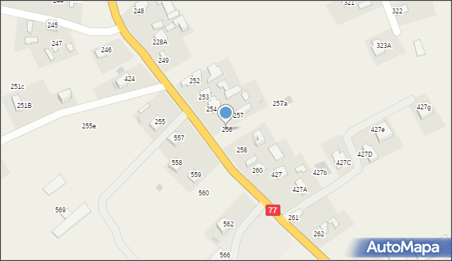 Pełkinie, Pełkinie, 256, mapa Pełkinie