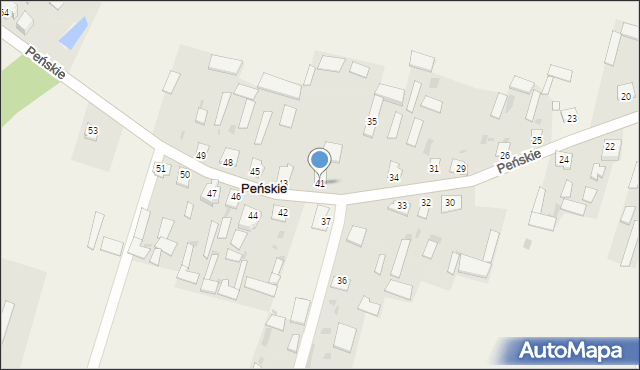 Peńskie, Peńskie, 41, mapa Peńskie