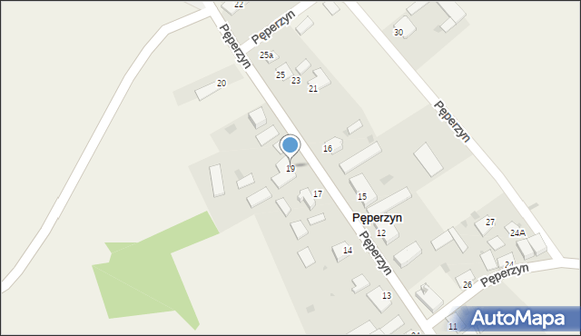 Pęperzyn, Pęperzyn, 19, mapa Pęperzyn