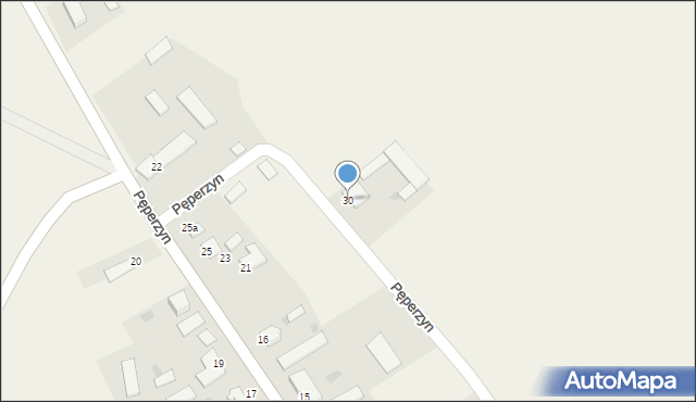 Pęperzyn, Pęperzyn, 30, mapa Pęperzyn