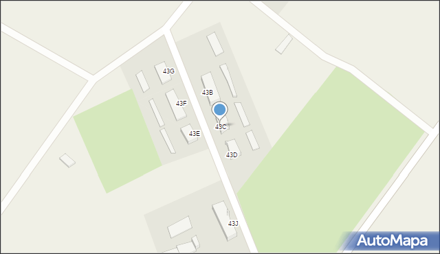 Pęperzyn, Pęperzyn, 43C, mapa Pęperzyn