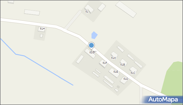 Pęperzyn, Pęperzyn, 61G, mapa Pęperzyn