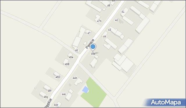 Pępice, Pępice, 44a, mapa Pępice