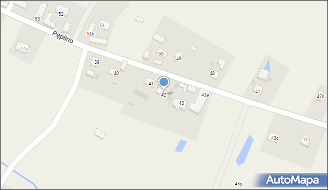 Pęplino, Pęplino, 42, mapa Pęplino