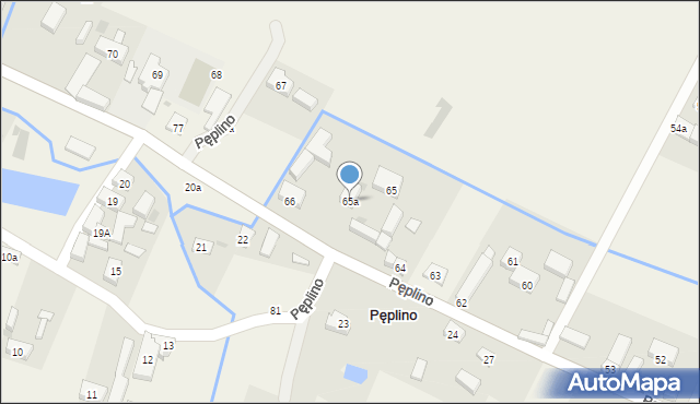 Pęplino, Pęplino, 65a, mapa Pęplino