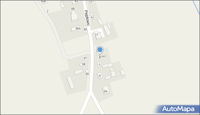 Pepłowo, Pepłowo, 8, mapa Pepłowo