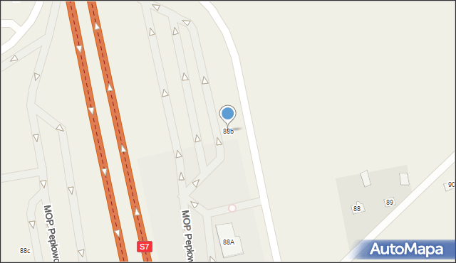 Pepłowo, Pepłowo, 88b, mapa Pepłowo