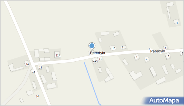 Peredyło, Peredyło, 12, mapa Peredyło