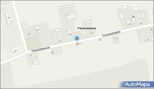 Peresołowice, Peresołowice, 19, mapa Peresołowice