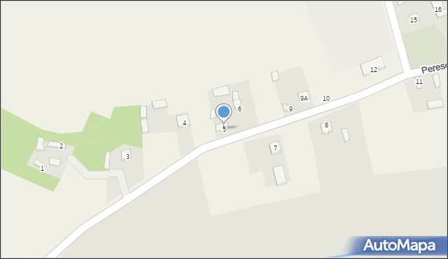 Peresołowice, Peresołowice, 5, mapa Peresołowice