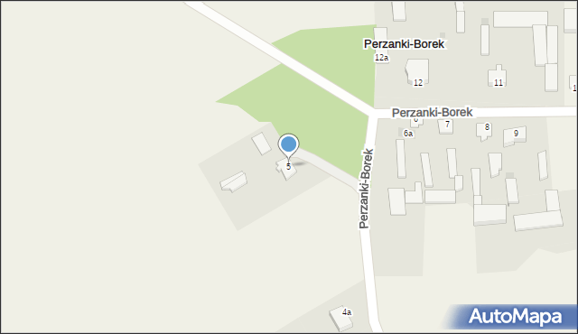 Perzanki-Borek, Perzanki-Borek, 5, mapa Perzanki-Borek