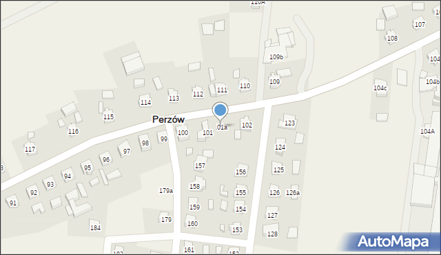 Perzów, Perzów, 101a, mapa Perzów