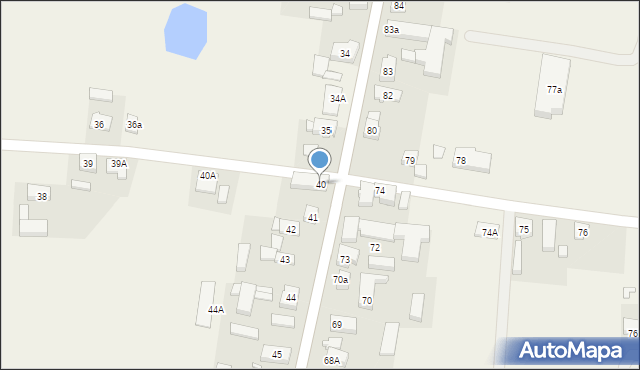 Perzów, Perzów, 40, mapa Perzów
