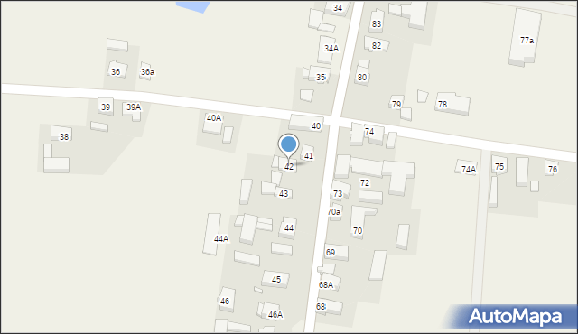 Perzów, Perzów, 42, mapa Perzów
