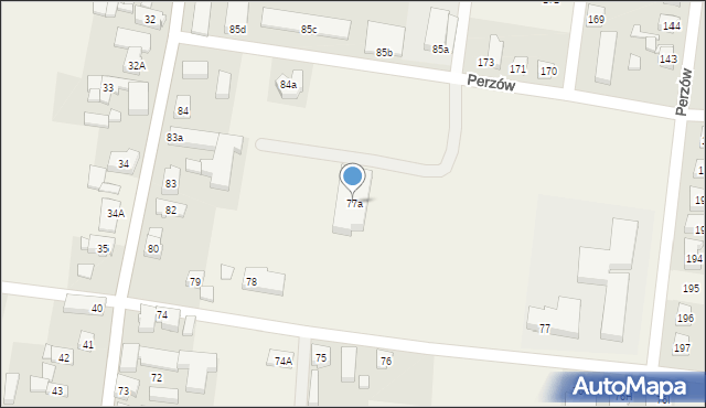 Perzów, Perzów, 77a, mapa Perzów