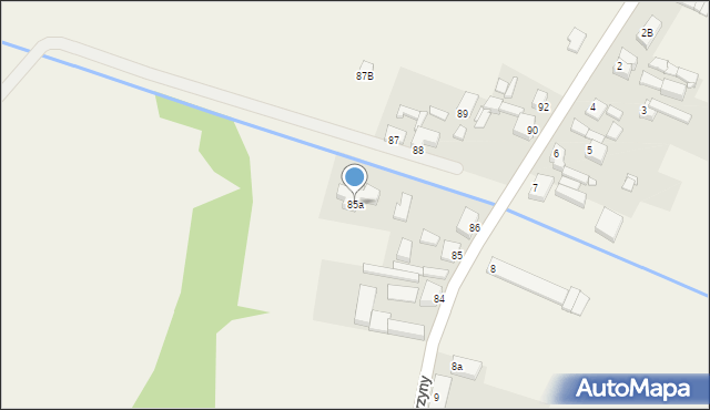 Perzyny, Perzyny, 85a, mapa Perzyny