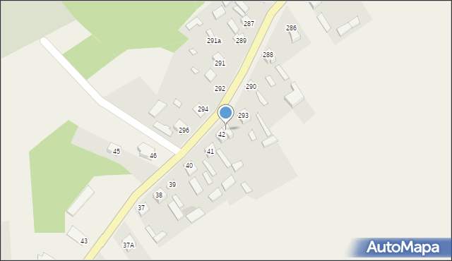 Pętkowice, Pętkowice-Kolonia, 42a, mapa Pętkowice