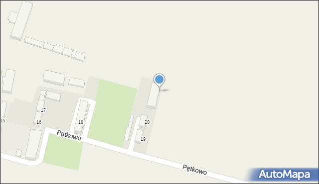 Pętkowo, Pętkowo, 20, mapa Pętkowo