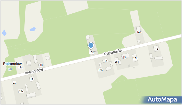 Petronelów, Petronelów, 16a, mapa Petronelów