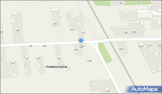 Petrykozy, Petrykozy, 119, mapa Petrykozy