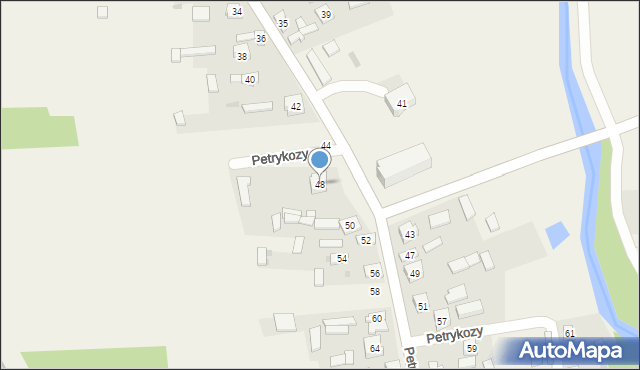 Petrykozy, Petrykozy, 48, mapa Petrykozy