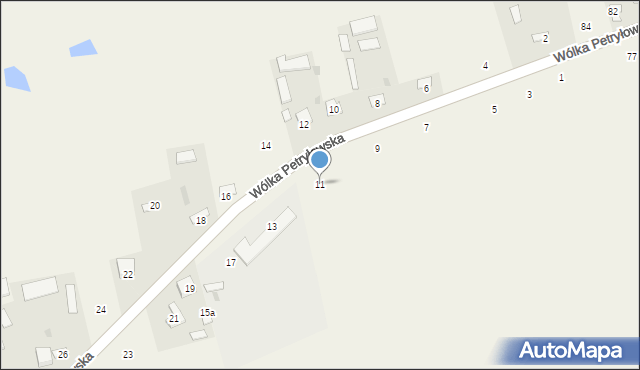 Petryłów, Petryłów, 11, mapa Petryłów