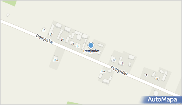 Petrynów, Petrynów, 13, mapa Petrynów