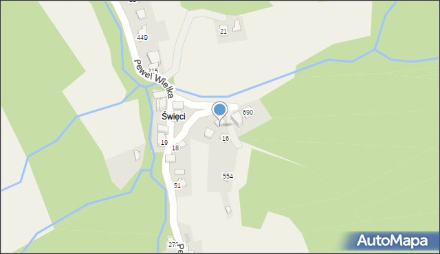 Pewel Wielka, Pewel Wielka, 15, mapa Pewel Wielka