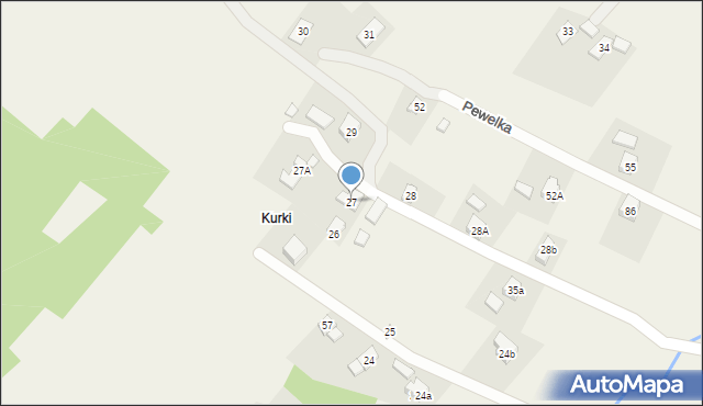 Pewelka, Pewelka, 27, mapa Pewelka